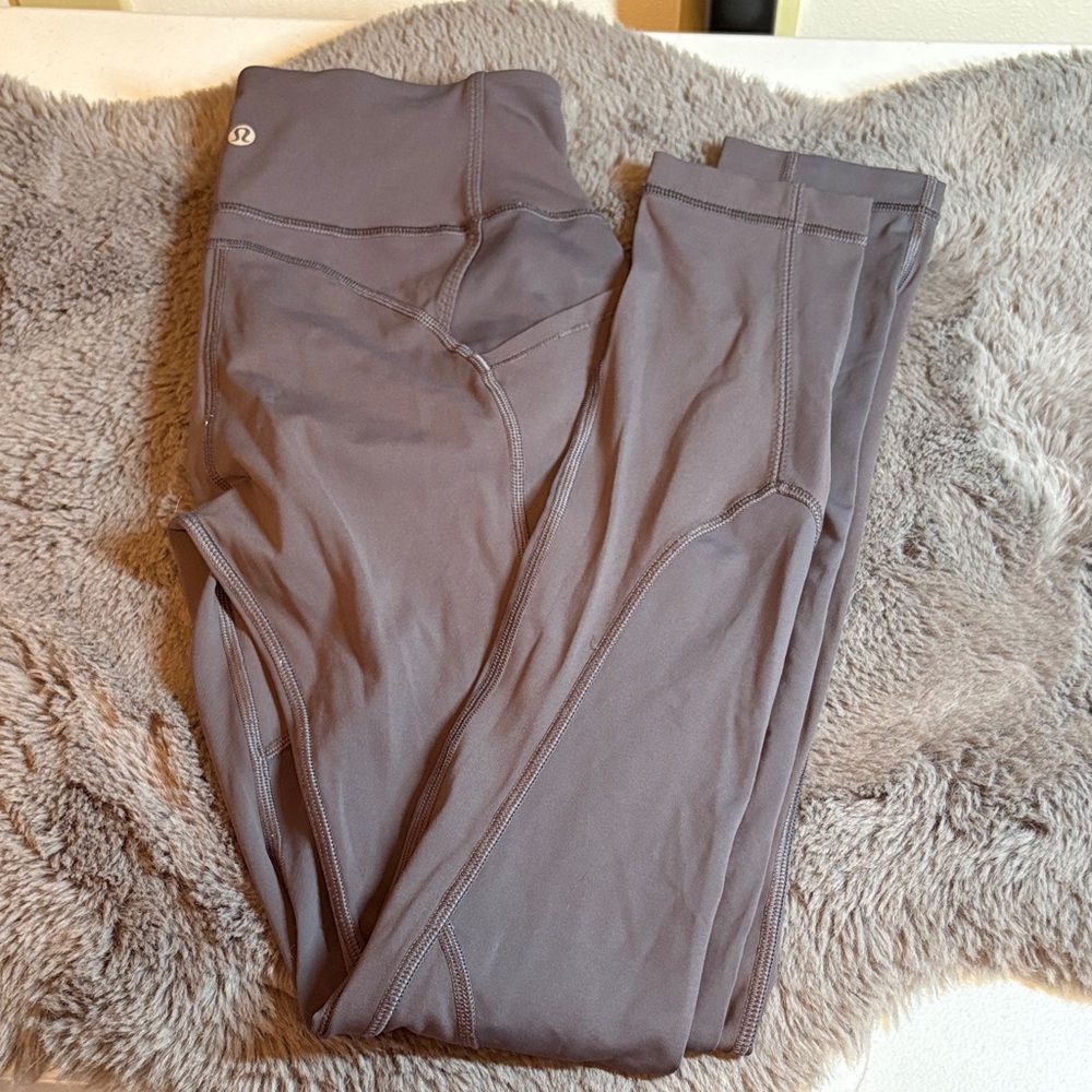 lululemon athletica Gray High Rise Leggings Size 6